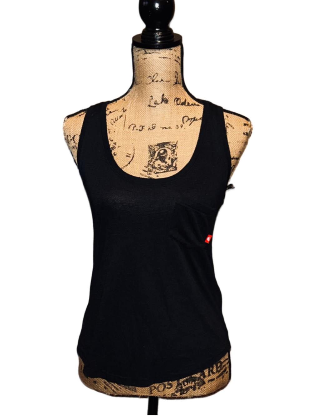 Women's Nike Black Tank Top with Pocket, Size XS